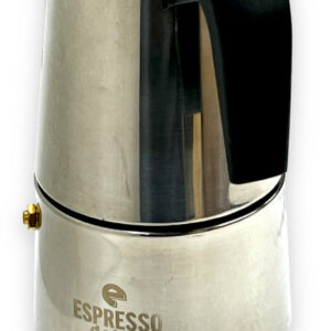 6 Cup Stove Top Espresso Maker (Stainless Steel) w/ Logo