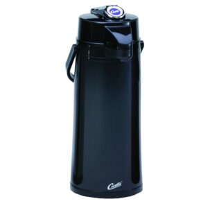 Wilbur Curtis 2.2L ThermoPro Lever Handle Black Plastic Glass Lined Carafe