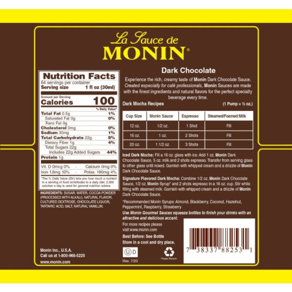 Dark Chocolate 12oz sauce - Image 2