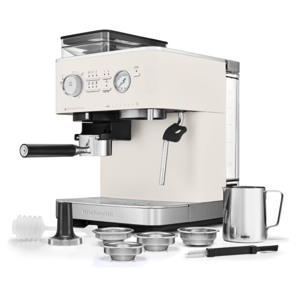 KitchenAid Semi Automatic Espresso Machine with Burr Grinder - Image 6