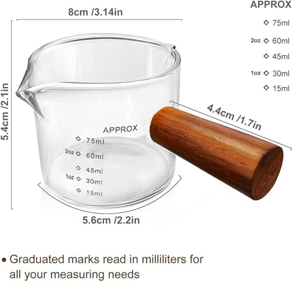 Wooden Handle Espresso Shot Glass - Image 3