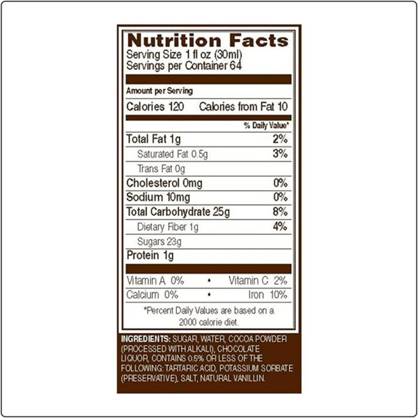 Monin Sauce - Dark Chocolate 64oz - Image 2