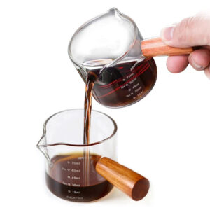 Wooden Handle Espresso Shot Glass