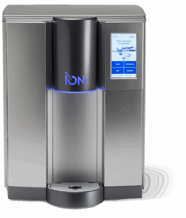 PRE-ORDER:ION 400 Hot Cold Sparkling Filtered Water Dispenser Titanium w/Charco